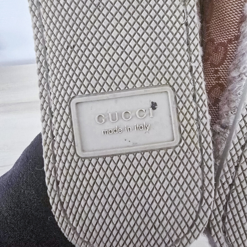Gucci GG Fria Monogram Canvas Horsebit Espadrille Loafer Size 37 - Picture 3 of 12